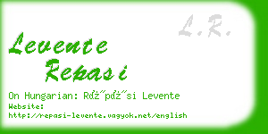 levente repasi business card